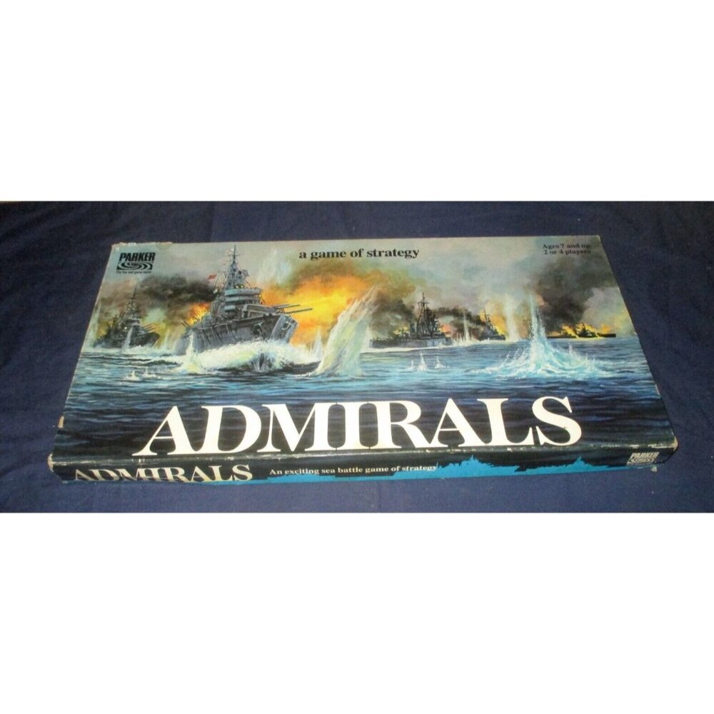 Admirals Board Game (1972, Parker Brothers) Vintage! with instructions